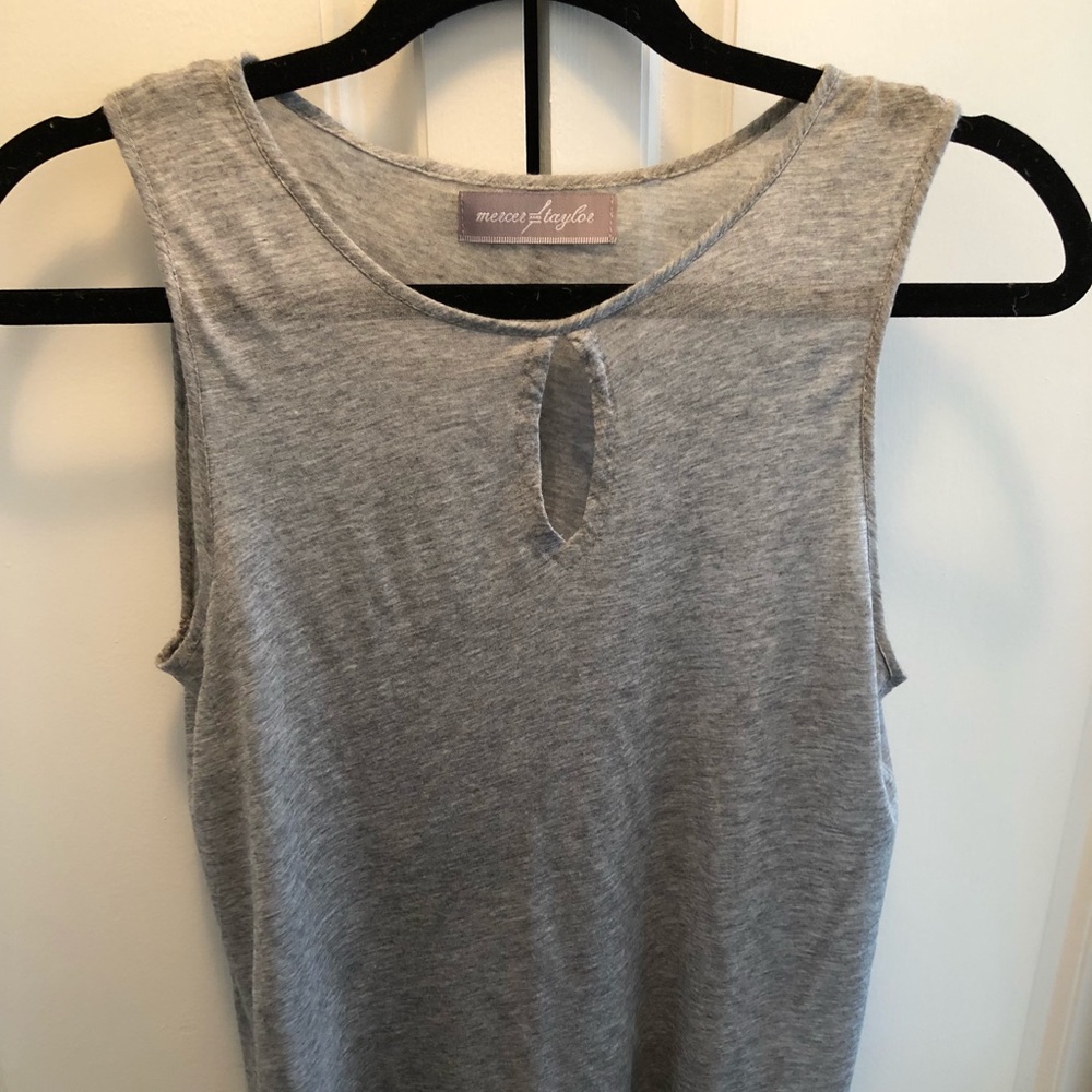 Gray shift shirt